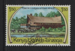 Kenya, Uganda, & Tanzania #302 used 1975 game lodges 1.50sh