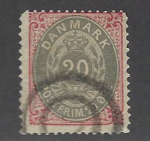 Denmark SC#31 Used Fine SCV$32.50...Worth a Close Look!