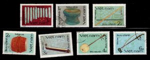 Viet Nam Scott 1585-1591 Used Musical Instrument  set