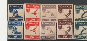 Romania STAMPS 1946 Sport OSP MH POST PERF AND IMPERF