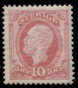 SWEDEN #45 (45d) 10ore pink, og, NH, minor gum skips, VF, Facit $265.00