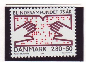 Denmark Sc B70 1986 Blind stamp mint NH