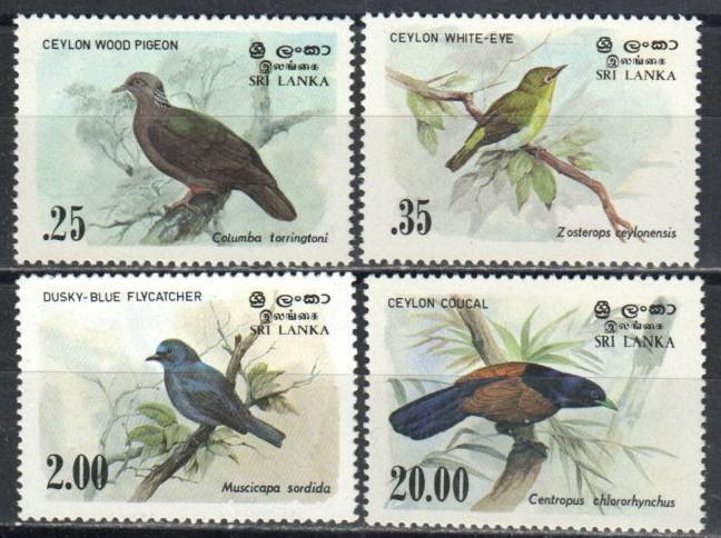 Birds of Sri Lanka, 1983 Definitive Series