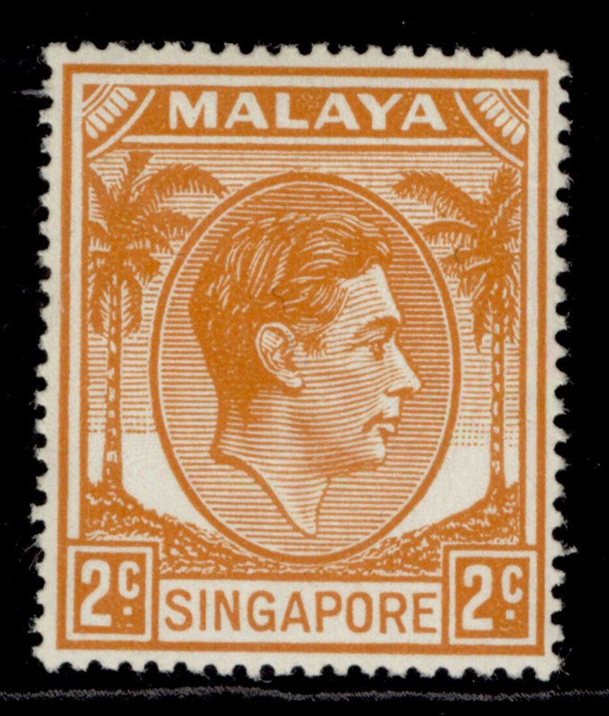 SINGAPORE GVI SG17, 2c orange, LH MINT. 