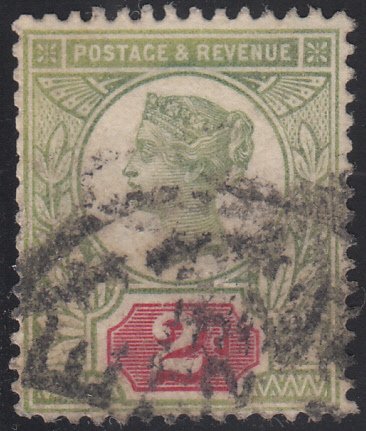 Great Britain 1887-92 used Sc 113 2p Victoria Variety perf faults