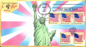 #4129//35 US Flag Pre-date Pugh FDC