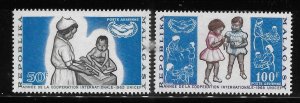 Malagasy Republic 1965 International Cooperation Year Nurse Sc C81-C82 MNH A2155