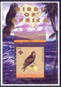 Malawi 2005 Fauna Scouting Scouts Birds (I) Eagles S/S MNH