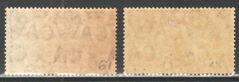 NEW HEBRIDES (French)  #36-37 Unused,  VF   CV $31.00  ..... 4300019