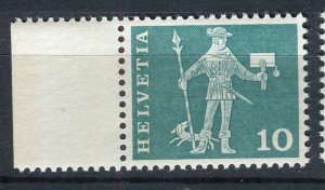 SWITZERLAND; 1960 early Postal History issue MINT MNH 10c. Margin value