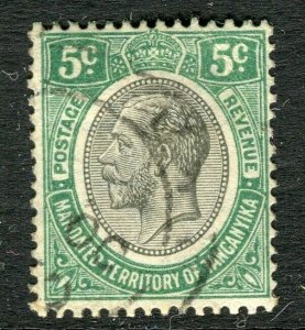 TANGANYIKA; 1927 early GV issue fine used Shade of 5c. value