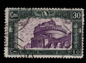 Italy Scott B35 Used Castle of St. Angelo  semi-postal stamp CV $40