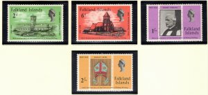 FALKLAND ISLANDS 1969 Bishop Stirling; Scott 184-87, SG 250-53; MNH