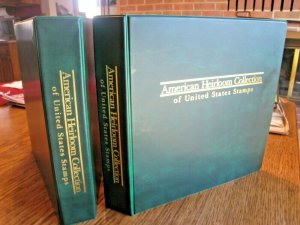 AMERICAN HEIRLOOM COLLECTION OF UNITED STATES STAMPS - 2 VOLUMES - NO STAMPS