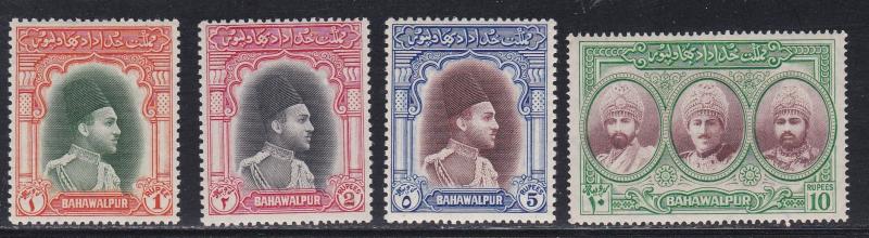 Pakistan Bahawalpur # 18-21, Khav V Abassi Bahadur, NH, 1/2 Cat.