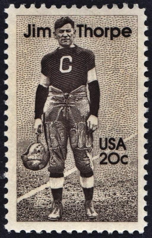 SC#2089 20¢ Jim Thorpe Single (1984) MNH