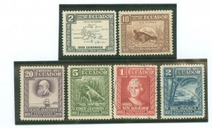 Ecuador #340-345 Unused Single (Complete Set) (Wildlife)