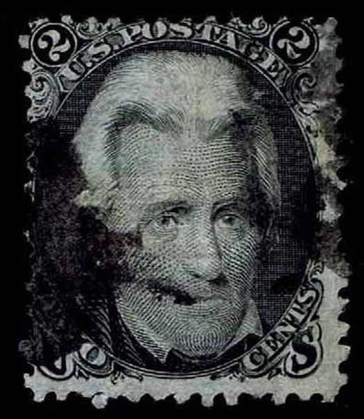 US.# 87 Used Regular E Grilled Issue of 1868 - Fine - CV$200.00 (ESP#2416)