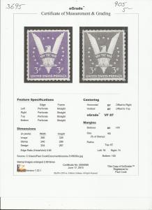 # 905 MINT NEVER HINGED WIN THE WAR VF+