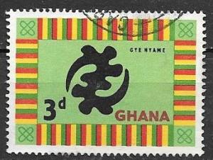 Ghana 1959 3p Cloth, used, Scott #53