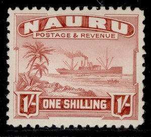 NAURU GV SG36B, 1s brown-lake, NH MINT. Cat £20.