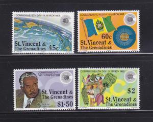 St Vincent Grenadines NSL Set MNH Commonwealth Day (B)