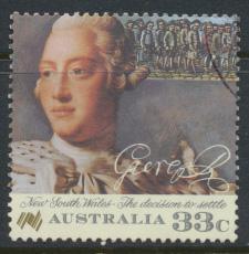 Australia  SC# 988   George III  Botany Bay   Settlement   Used