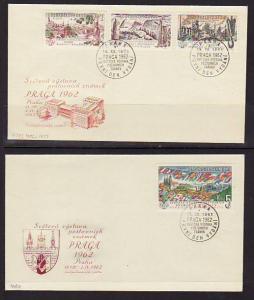 Czechoslovakia 1079 Landscapes 1962  S/2 U/A FDC 