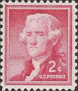 # 1033 MINT NEVER HINGED THOMAS JEFFERSON