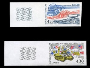 France, 1950-Present #2428-2429 (YT 2887-2888) Cat€92, 1994 50th Anniversar...