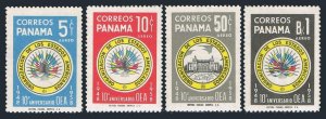 Panama 414-417, C203-C206, MNH. Organization of American States, 10th Ann. 1958.