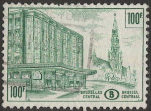 BELGIUM  1953 Sc Q361  100fr Used Parcel Post Railroad stamp VF