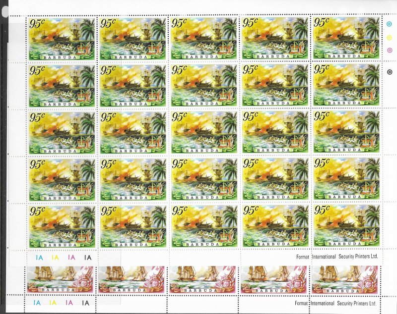 Barbuda 209-12 MNH sheets of 25, cpl set. vf see desc. 2020 CV$112.50