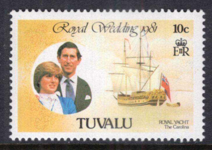 Tuvalu 157 Royal Wedding MNH VF