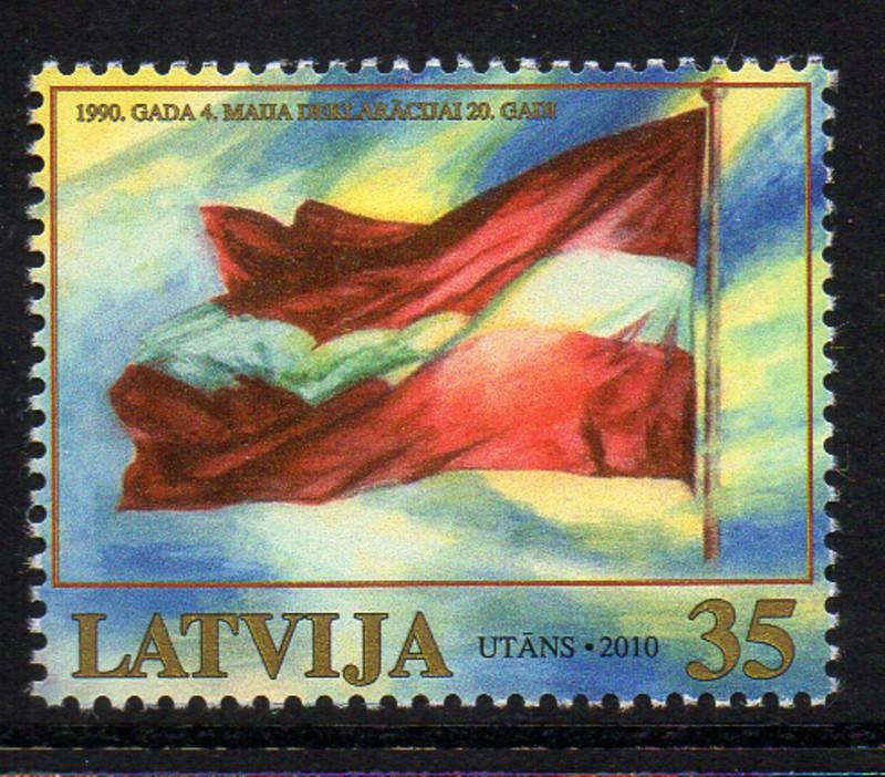 Latvia Sc 761 2010 May 1990 Declaration stamp mint NH