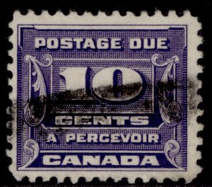 CANADA GV SG D17, 10c violet, USED. Cat £48.