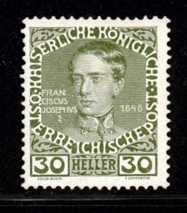 Austria 1908  Scott #119A MLH