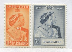Barbados KGVI 1948 Silver wedding set mint o.g. hinged