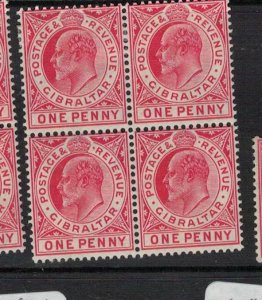 Gibraltar SG 67 Block of 4, 2 Stamps MNH (9eln) 