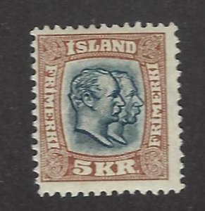 Iceland  SC#85 Mint F-VF SCV$175.00...Nice find!