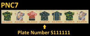 US 4597-4601 4601a Aloha Shirts 32c PNC7 S111111 MNH 2012