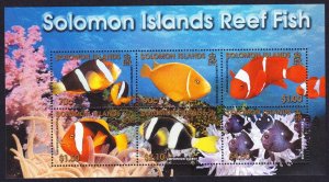 Solomon Is. Reef Fish MS 2001 MNH SG#MS1002