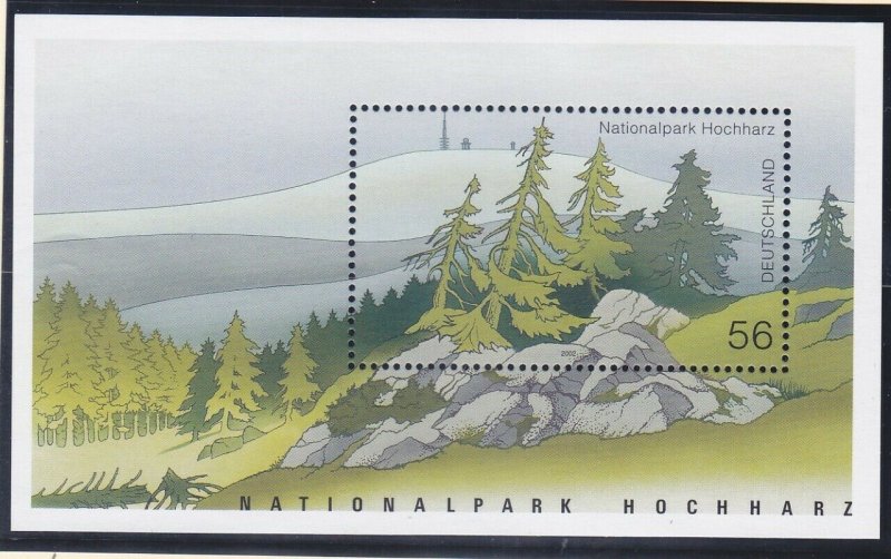 Germany 2171 MNH 2002 Hocharz National Park Souvenir Sheet VF