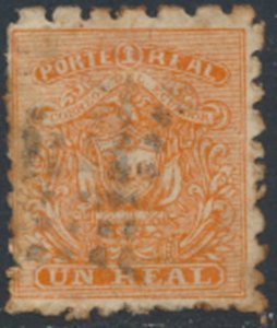 Ecuador  Sc# 10  Used  odd perfs?  Toned  see details  / scans