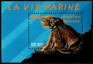 Togo 2002 - Marine Life, Octopus  - Souvenir Sheet - Scott 1977 - MNH