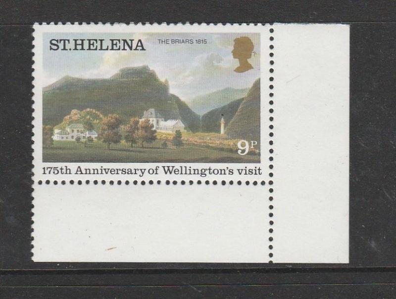 St Helena 1980 wellingtons Visit 9p Wmk Crown to right, UM/MNH Marginal SG 367w