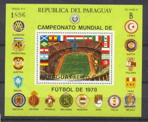 Paraguay 1875 MNH s/s Football-78 SCV50