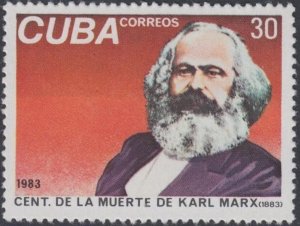 CUBA Sc# 2575  KARL MARX Russia USSR Communism  1983  MNH mint