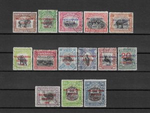 NORTH BORNEO 1922 SG 253/275 USED Cat £850