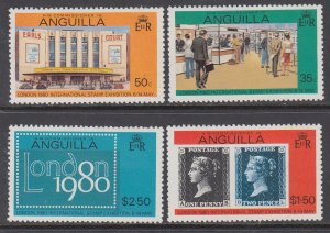 Anguilla 371-374 Stamp on Stamp MNH VF